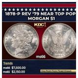 1878-p Rev '79 Morgan Dollar Near Top Pop $1 ms66