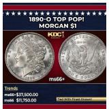 1890-o Morgan Dollar TOP POP! $1 ms66+ SEGS