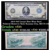 1914 $10 Large Size Blue Seal Federal Reserve Note