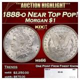 1888-o Morgan Dollar Near Top Pop! $1 ms66 SEGS