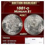 1881-o Morgan Dollar $1 ms65+ SEGS