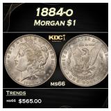 1884-o Morgan Dollar $1 Grades ms66