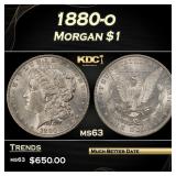 1880-o Morgan Dollar $1 Grades ms63