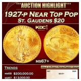 1927-p Gold St. Gaudens Double Eagle Near Top Pop