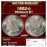 1882-o Morgan Dollar $1 ms65+ SEGS