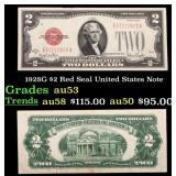 1928G $2 Red Seal United States Note Grades Select