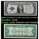 1928B $1 Blue Seal Silver Certificate "Funnyback"