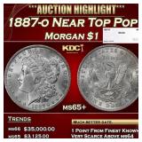 1887-o Morgan Dollar Near Top Pop! $1 ms65+ SEGS