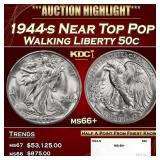 1944-s Walking Liberty Half Dollar Near Top Pop 50