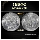 1884-o Morgan Dollar $1 Grades ms64+