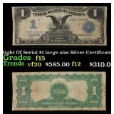 1899 $1 large size Silver Certificate 'Black Eagle