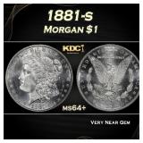 1881-s Morgan Dollar $1 Grades ms64+