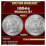1884-s Morgan Dollar $1 ms62+ USCG