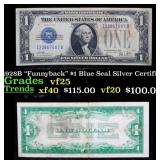 1928B $1 Blue Seal Silver Certificate 'Funnyback'