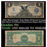 1899 $1 large size Silver Certificate "Black Eagle