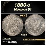 1880-o Morgan Dollar $1 Grades ms63
