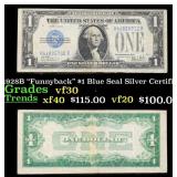 1928B $1 Blue Seal Silver Certificate 'Funnyback'