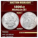 1896-o Morgan Dollar $1 ms62+ USCG