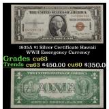 1935A $1 Silver Certificate Hawaii WWII Emergency