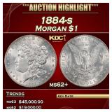 1884-s Morgan Dollar $1 ms62+ USCG