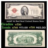 1928F $2 Red Seal United States Note Grades vf++