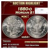 1880-o Morgan Dollar $1 ms64+ SEGS