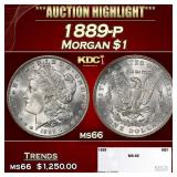 1889-p Morgan Dollar $1 ms66 SEGS