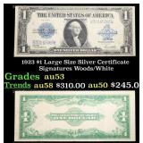 1923 $1 large size Silver Certificate Grades Selec