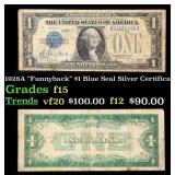 1928A $1 Blue Seal Silver Certificate "Funnyback"