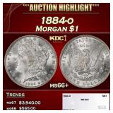 1884-o Morgan Dollar $1 ms66+ SEGS