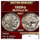 1926-d Buffalo Nickel 5c ms65+ SEGS