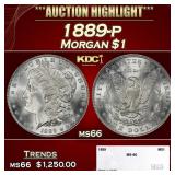1889-p Morgan Dollar $1 ms66 SEGS
