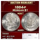 1884-p Morgan Dollar $1 ms66+ SEGS