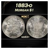 1883-o Morgan Dollar $1 Grades ms63+
