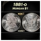 1881-o Morgan Dollar $1 Grades ms62+