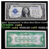 1928A $1 Blue Seal Silver Certificate 'Funnyback'