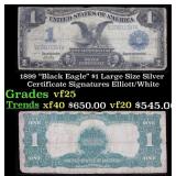 1899 $1 large size Silver Certificate "Black Eagle