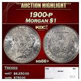 1900-p Morgan Dollar $1 ms66+ SEGS