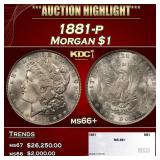 1881-p Morgan Dollar $1 ms66+ SEGS