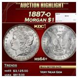 1887-o Morgan Dollar $1 ms64+ SEGS