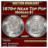 1879-p Morgan Dollar Near Top Pop $1 ms66+ SEGS