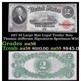 1917 $2 Large Size Legal Tender Note Thomas Jeffer