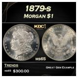 1879-s Morgan Dollar $1 Grades ms65