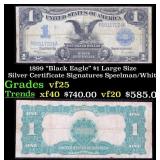 1899 $1 large size Silver Certificate "Black Eagle