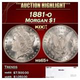 1881-o Morgan Dollar $1 ms65+ SEGS