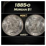 1885-o Morgan Dollar $1 Grades ms62+