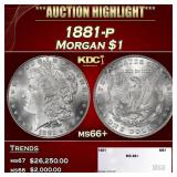 1881-p Morgan Dollar $1 ms66+ SEGS