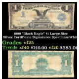 1899 $1 large size Silver Certificate "Black Eagle