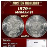 1879-p Morgan Dollar $1 ms65+ SEGS
