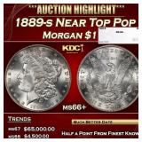 1889-s Morgan Dollar Near Top Pop $1 ms66+ SEGS